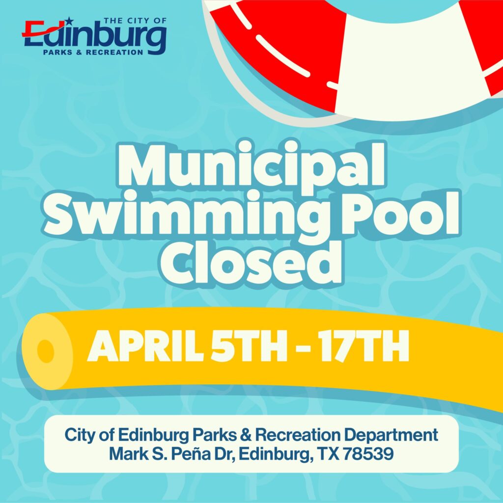 Municipal pool closed April 5–17
