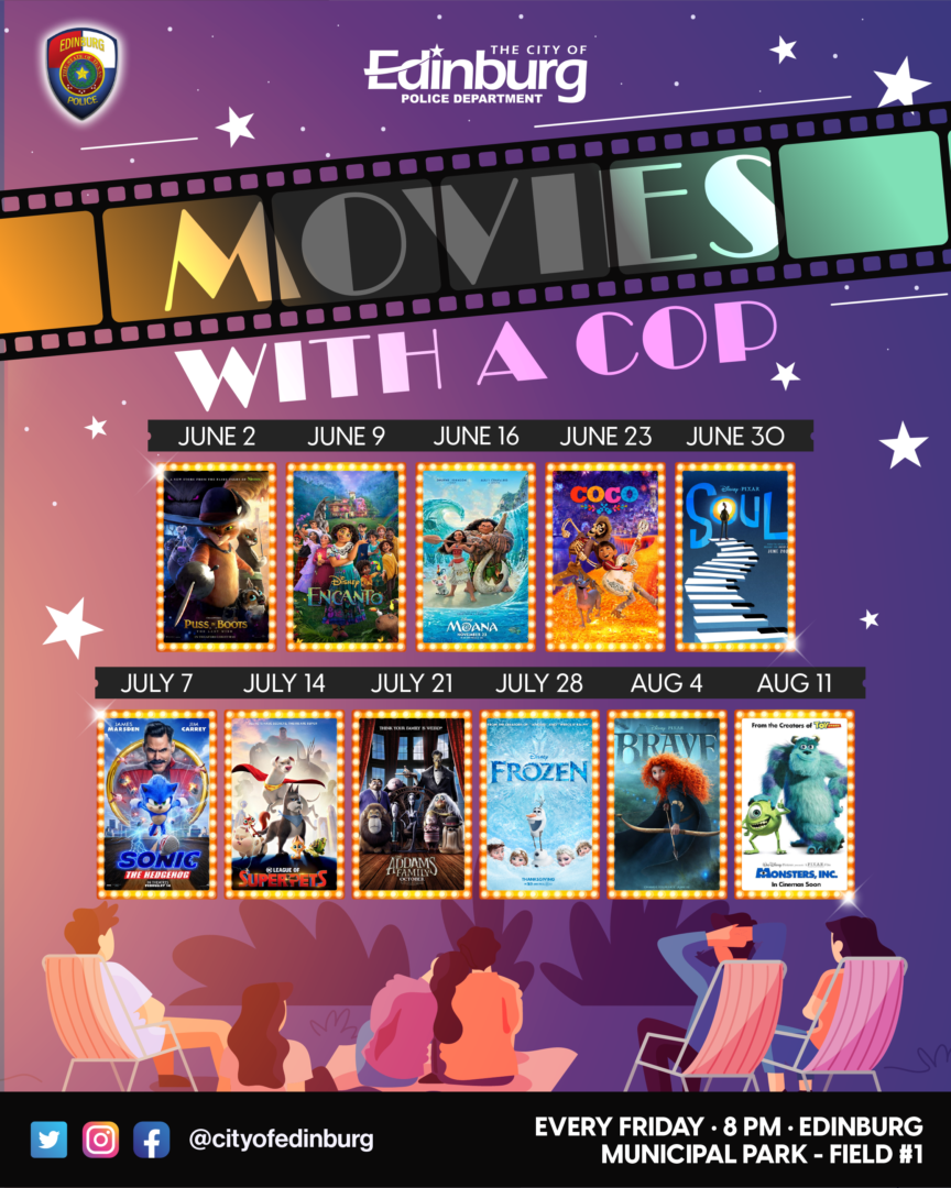 Edinburg PD to host Movies with a Cop – The Edinburg Advocate