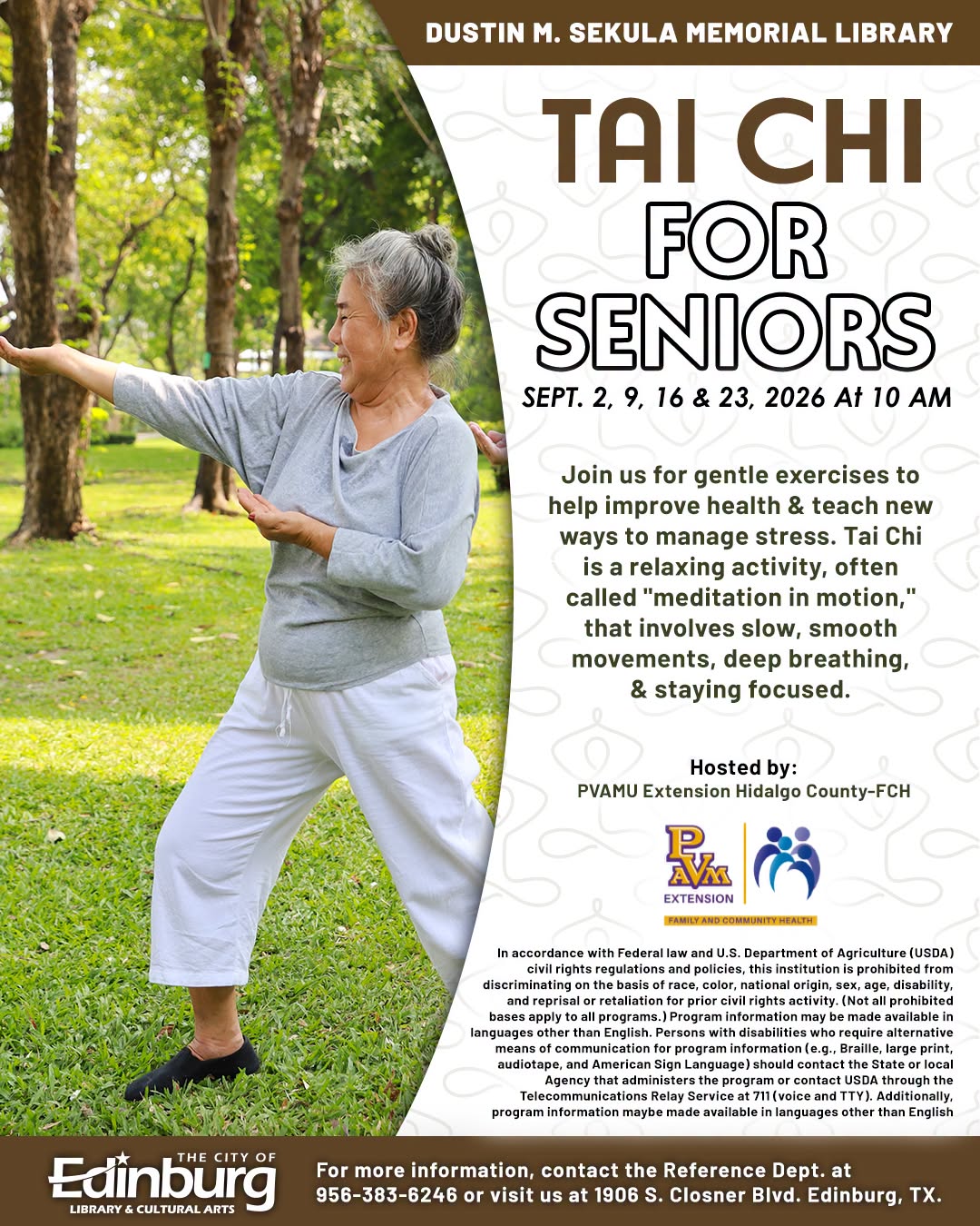 Senior woman practicing tai chi in park