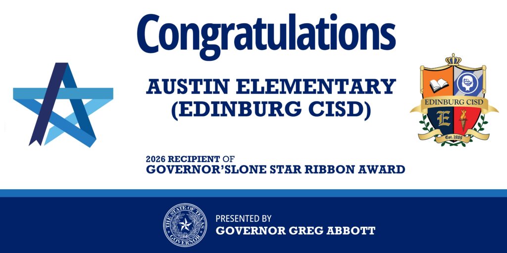 Austin Elementary Edinburg CISD Lone Star Ribbon banner