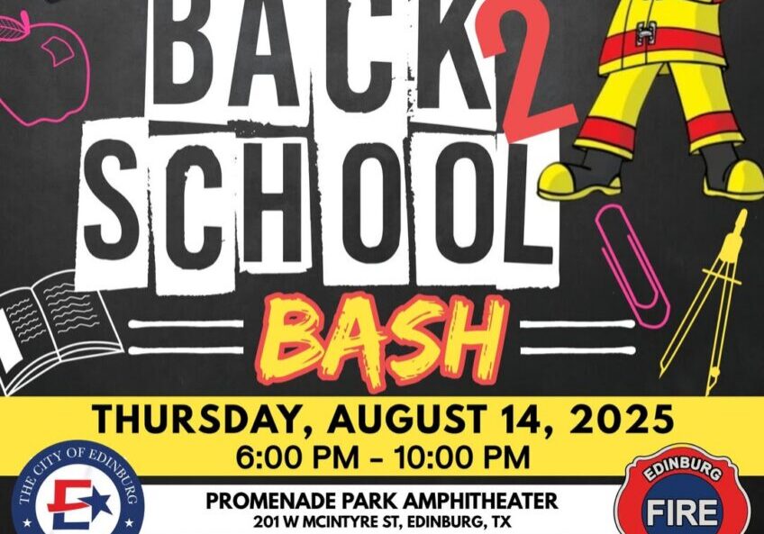 Sparky firefighter Back 2 School Bash flyer