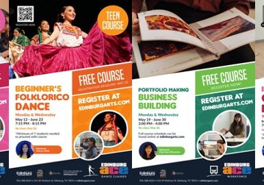 Teen arts courses promotional banner