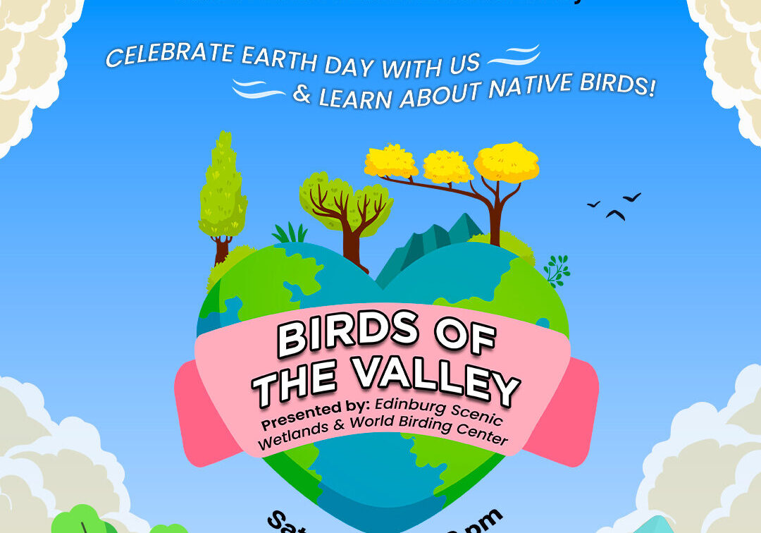 Birds of the Valley Earth Day event poster