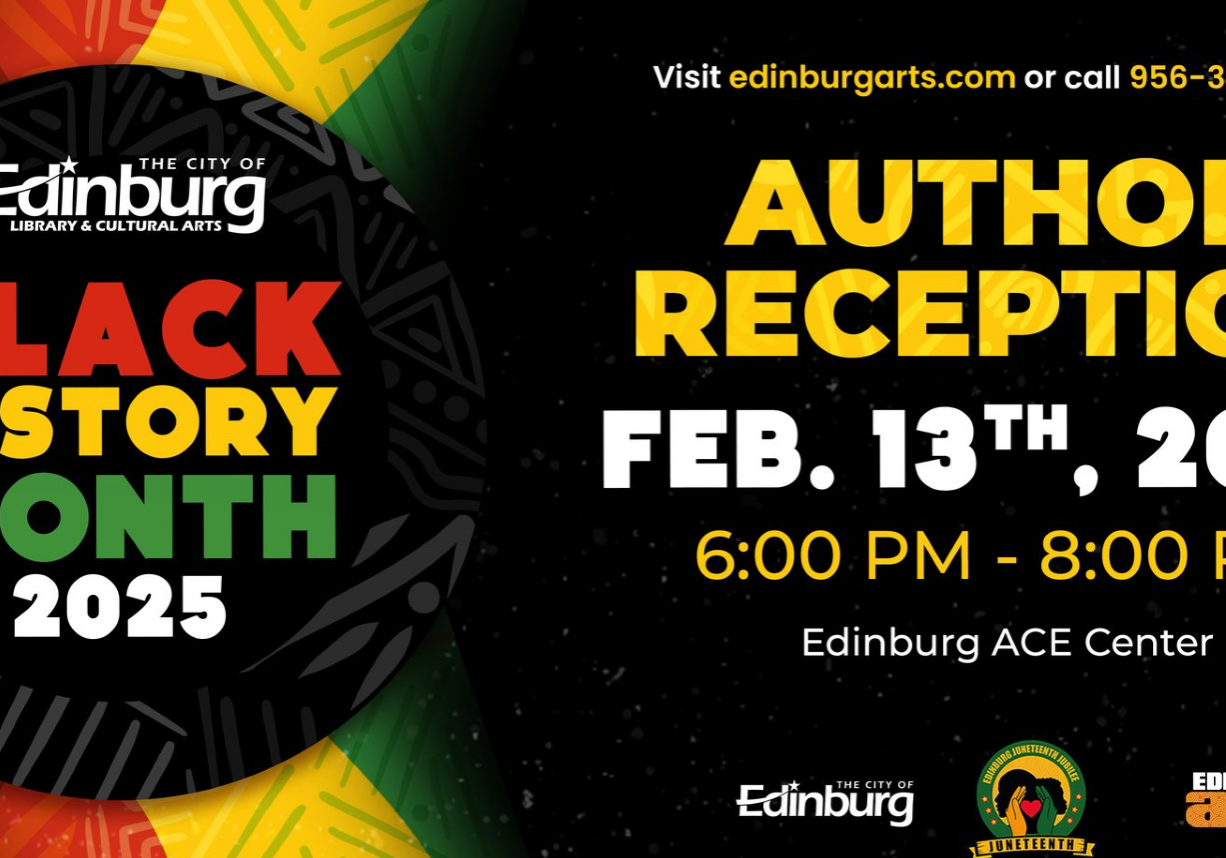 Black History Month 2025 author reception flyer