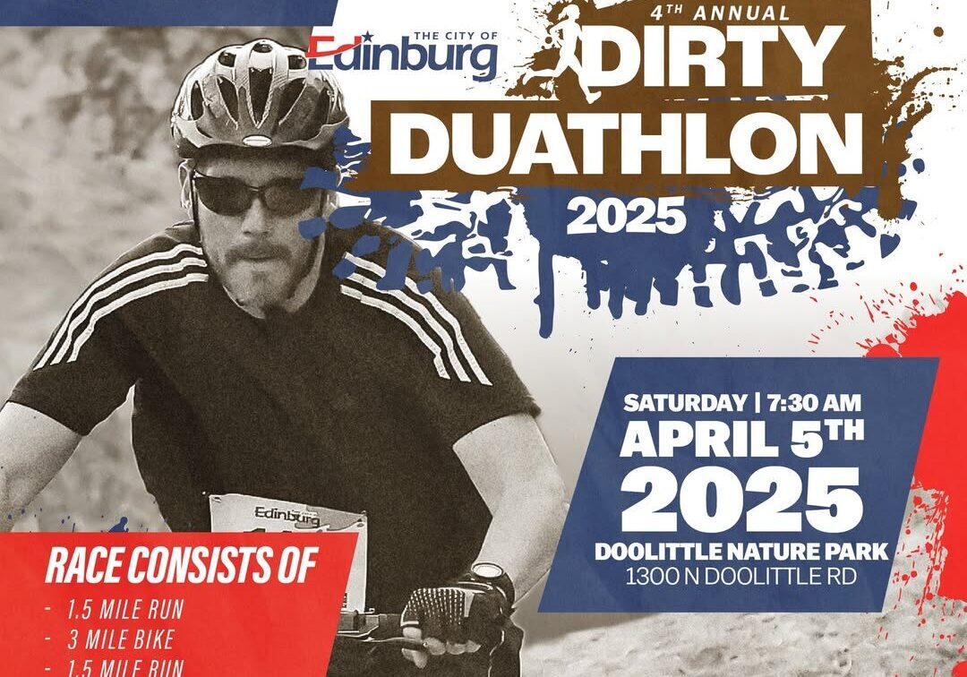 Dirty Duathlon 2025 poster with cyclist