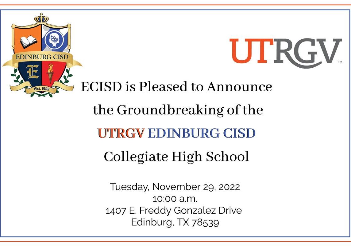 ECISD UTRGV groundbreaking