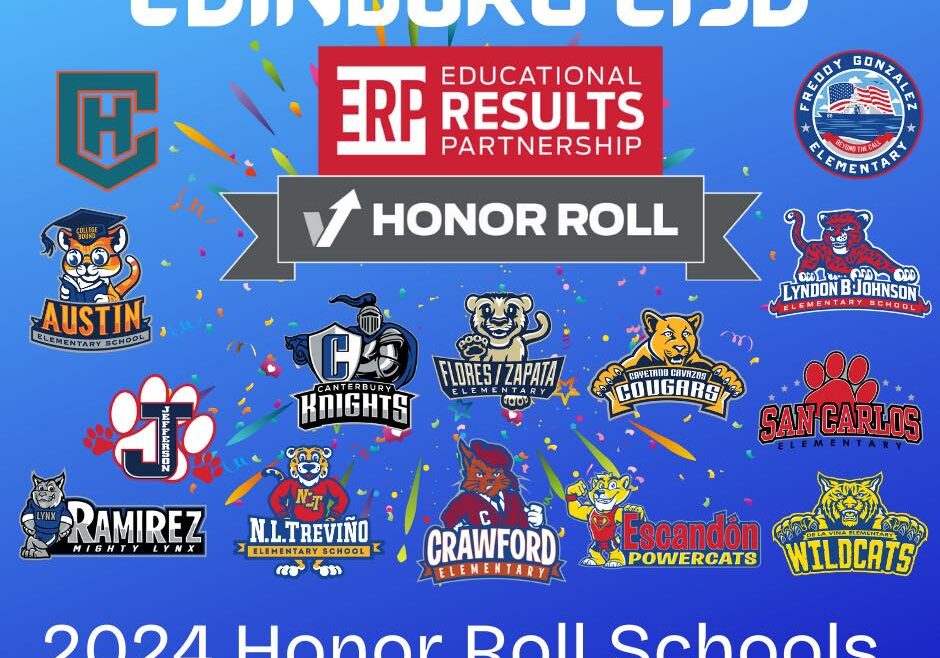 Edinburg CISD 2024 Honor Roll schools logos