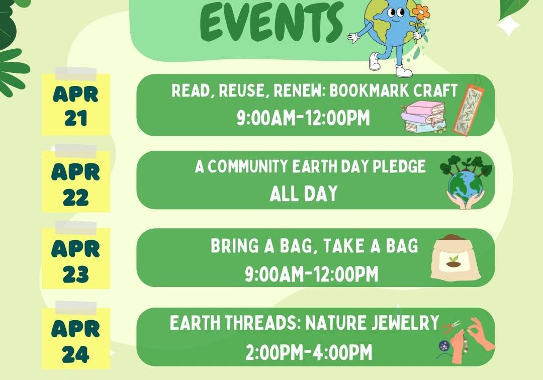 Edinburg World Birding Center Earth Week poster