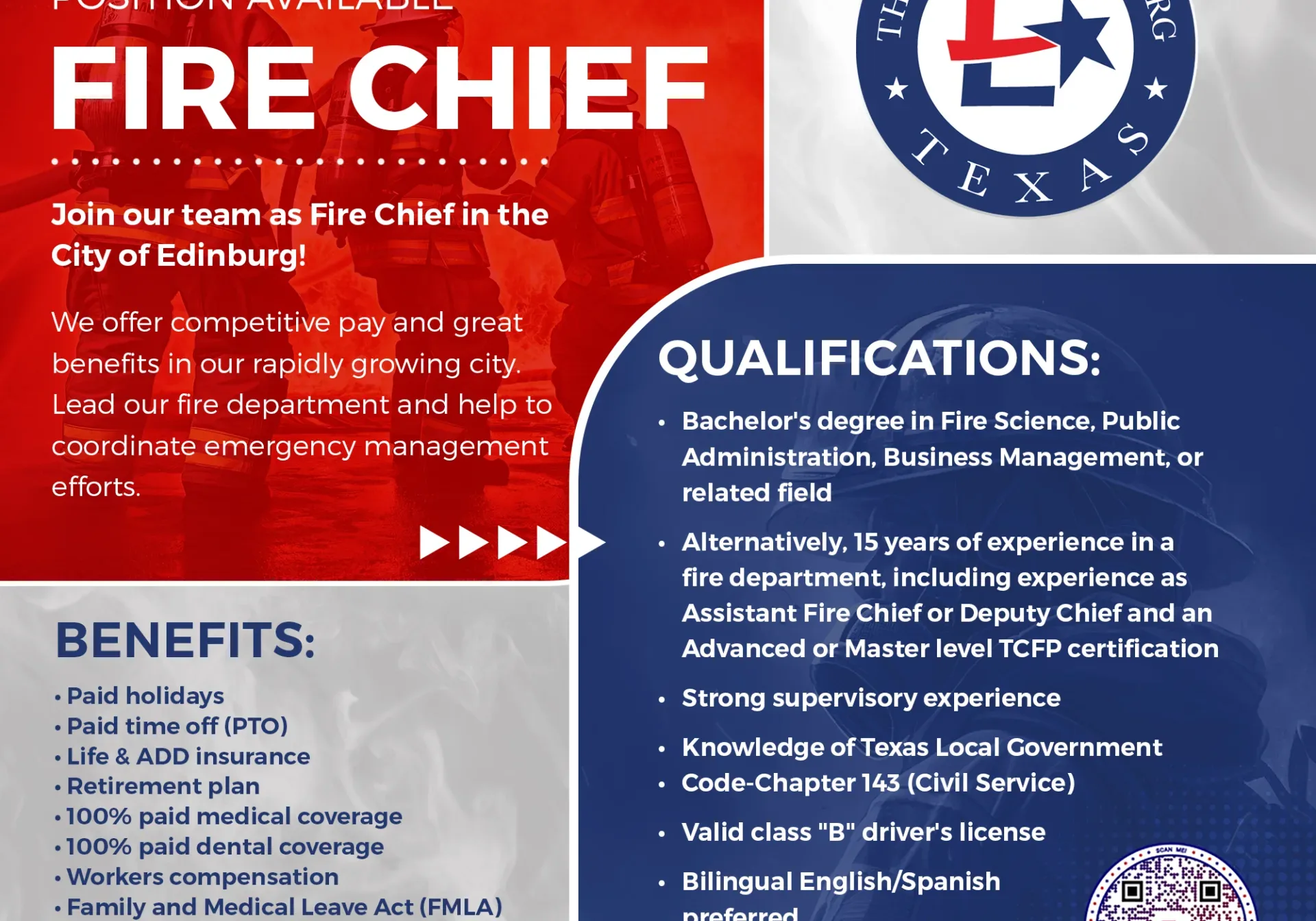 Edinburg FD Chief Job