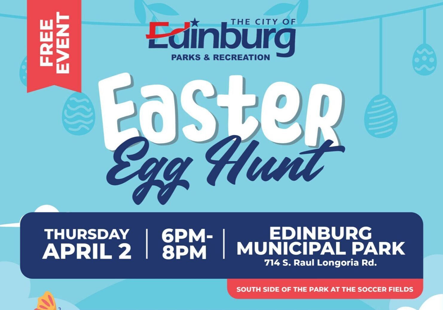 Edinburg Easter Egg Hunt event poster
