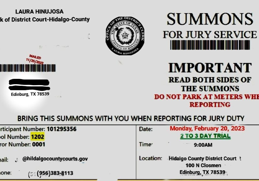 Fraudulent Jury Summons_Sample