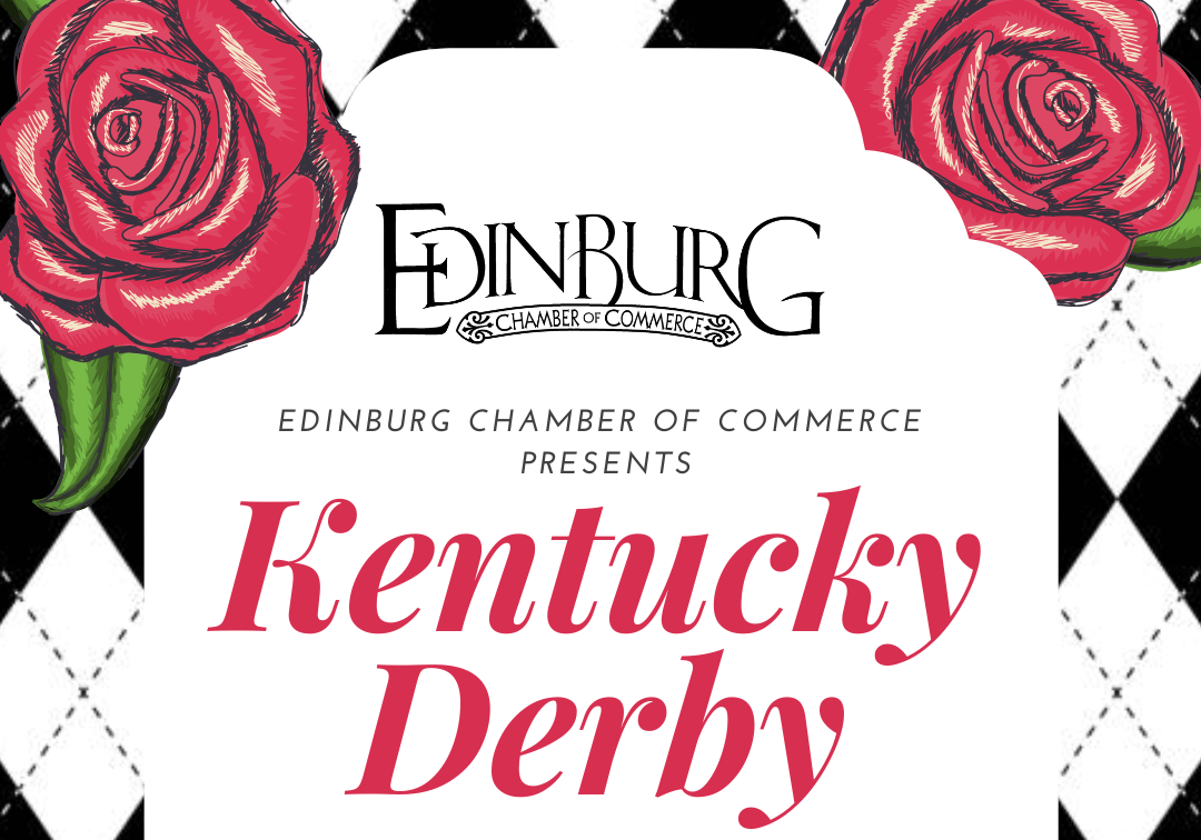 Edinburg Kentucky Derby poster with roses