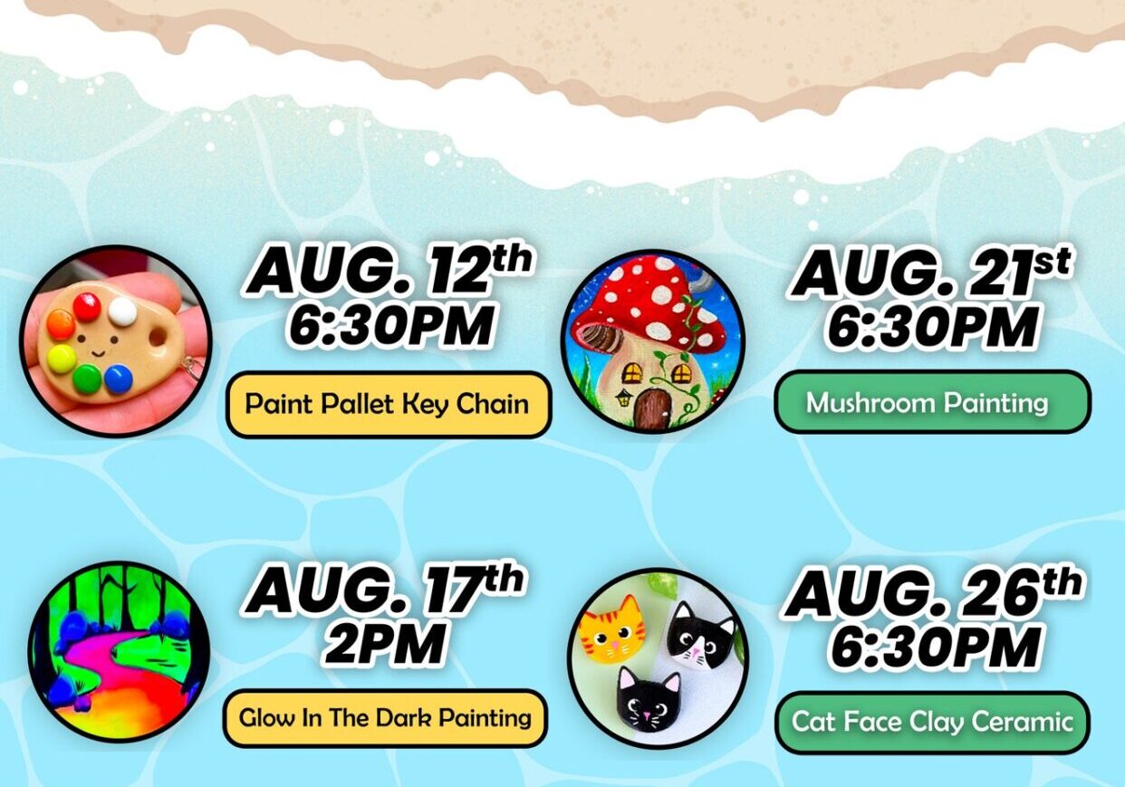 Teen and Tween August 2025 craft program poster