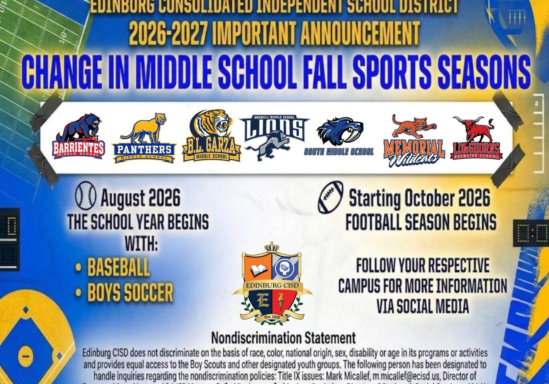 MIddle School Sports