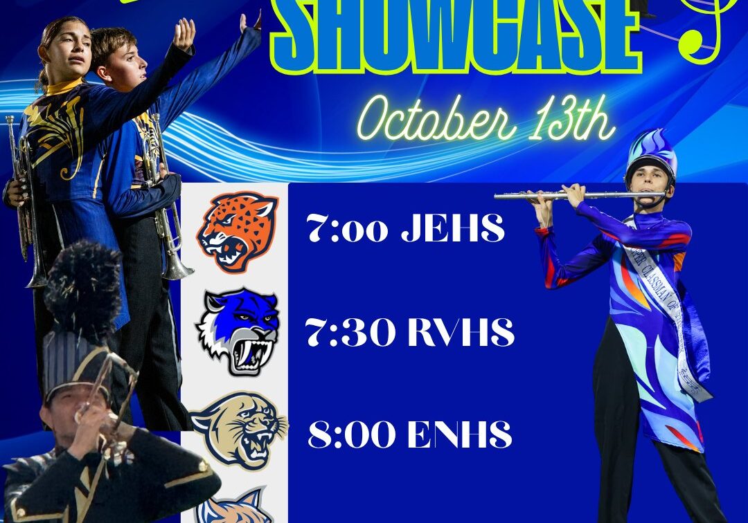 ECISD marching band showcase poster, October 13th