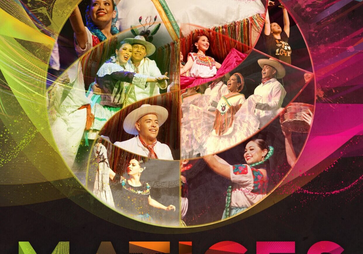 Matices poster: colorful traditional folk dancers