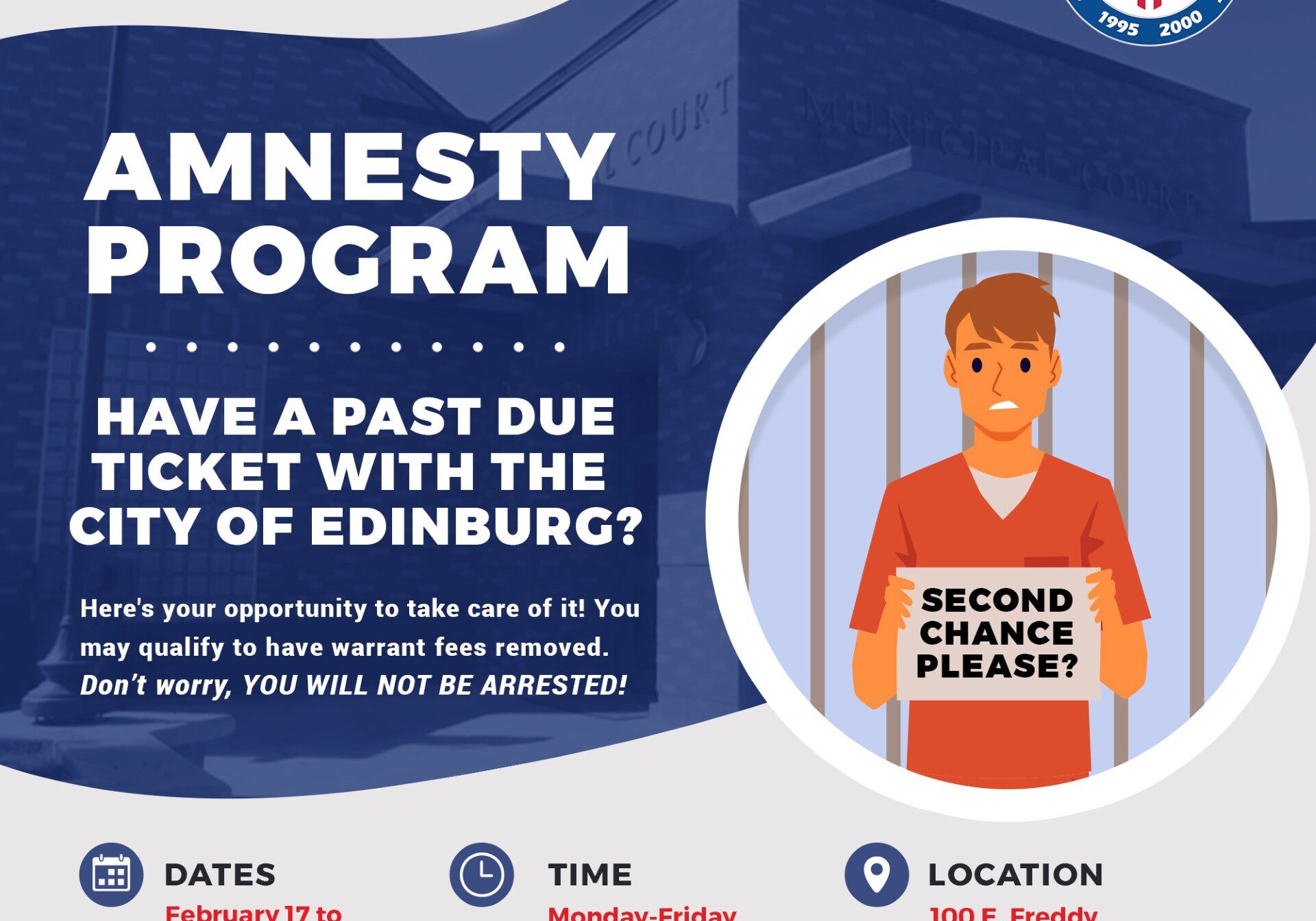 Edinburg Municipal Court amnesty program flyer