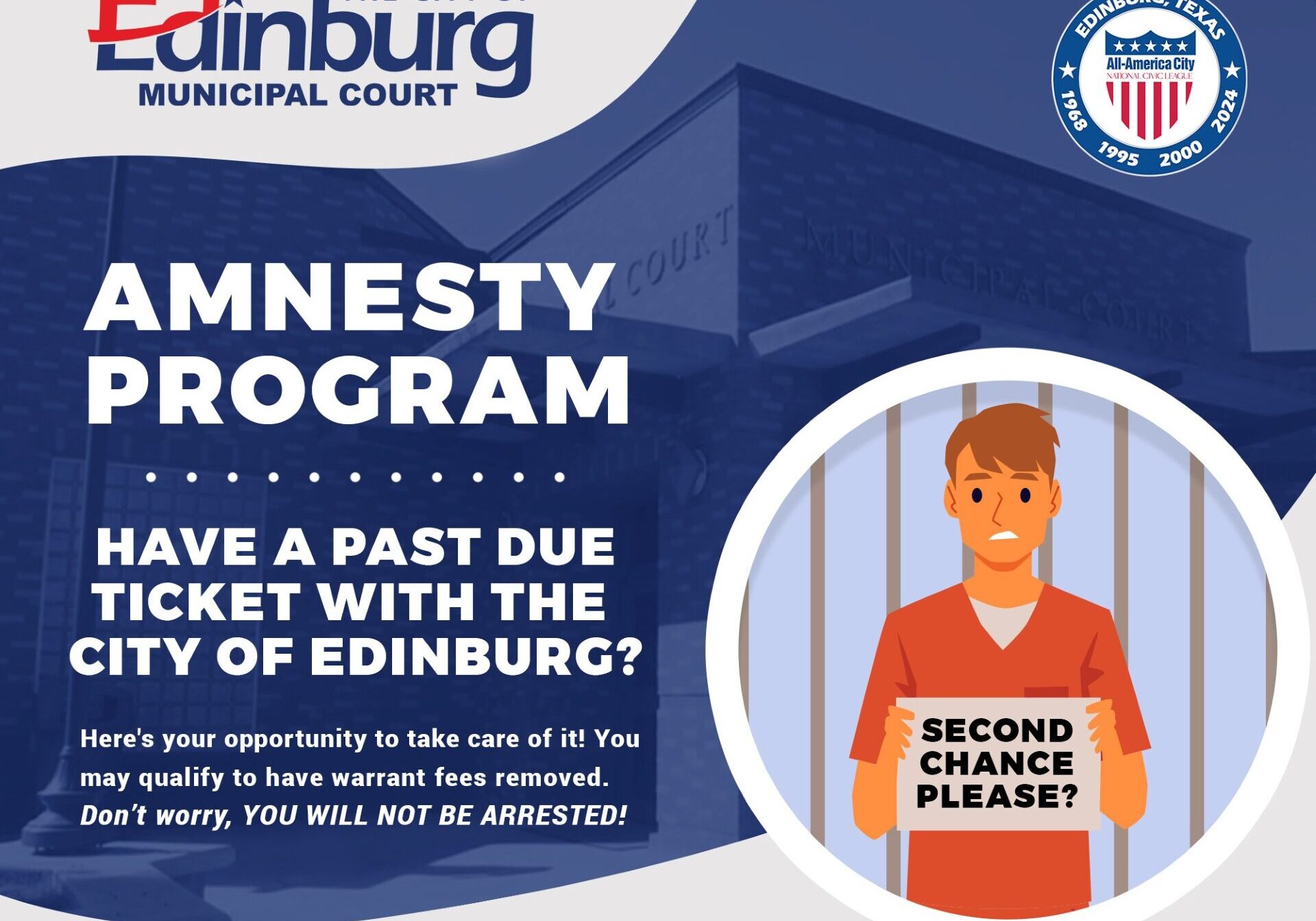 Edinburg Municipal Court amnesty program poster