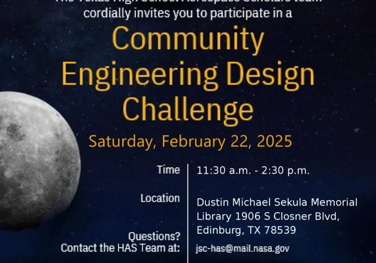Community Engineering Design Challenge event flyer
