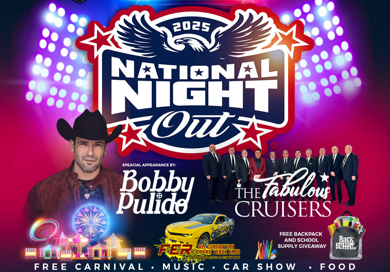 Edinburg Police National Night Out 2025 poster