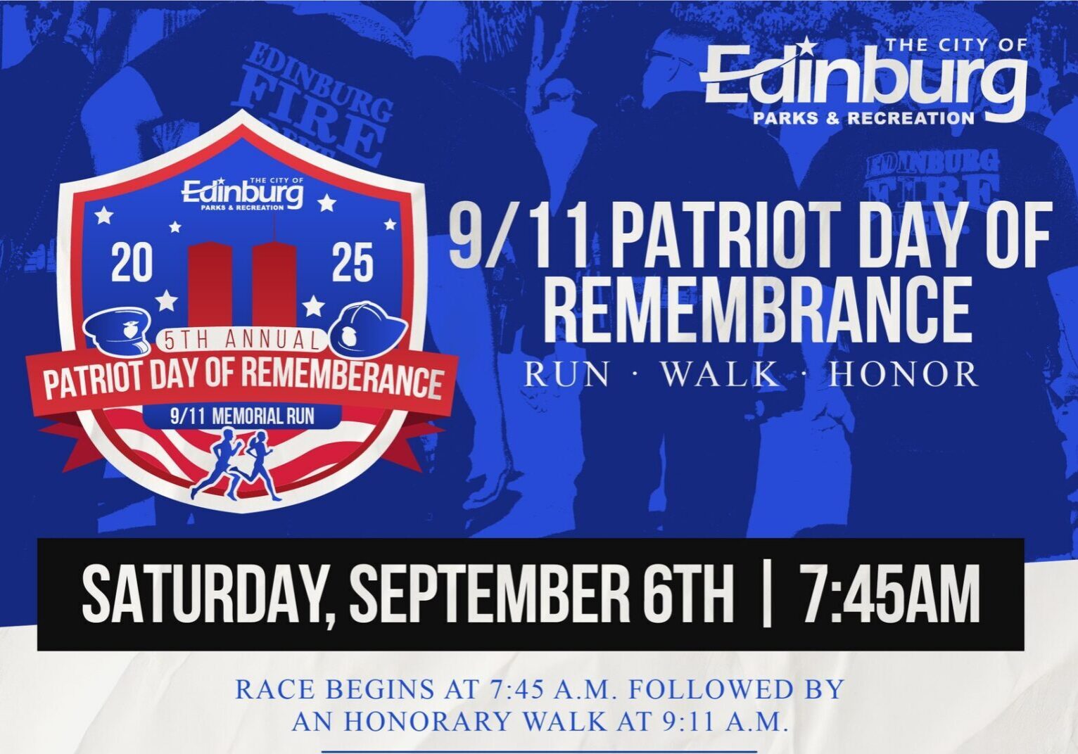 Edinburg 9/11 Patriot Day remembrance poster