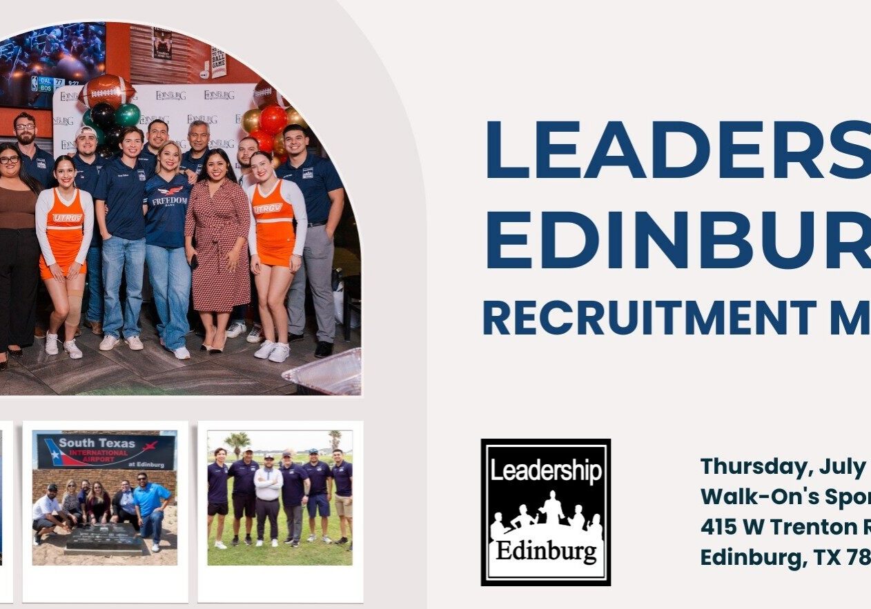 Leadership Edinburg recruitment mixer group photo