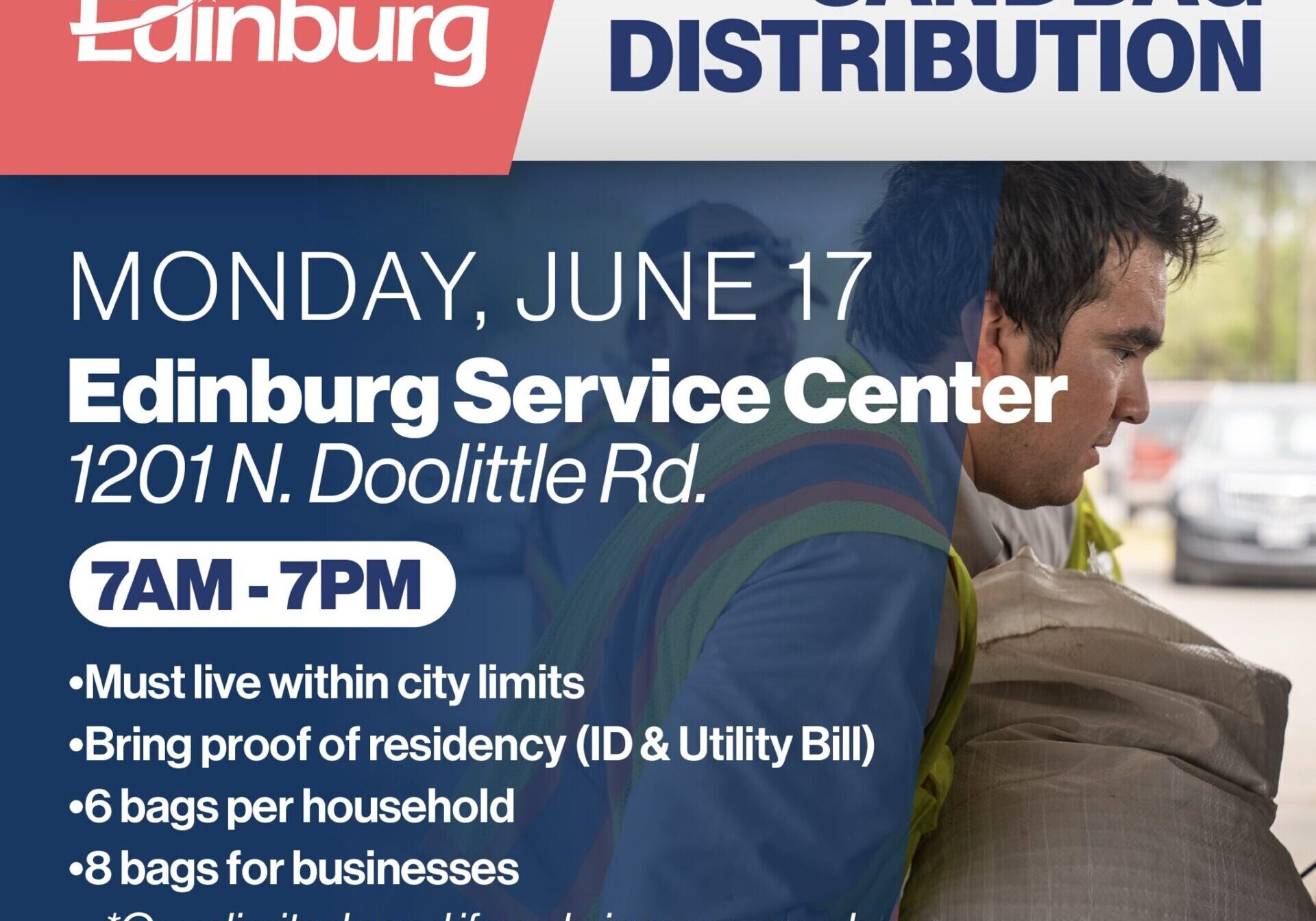 Sandbag distribution June 17