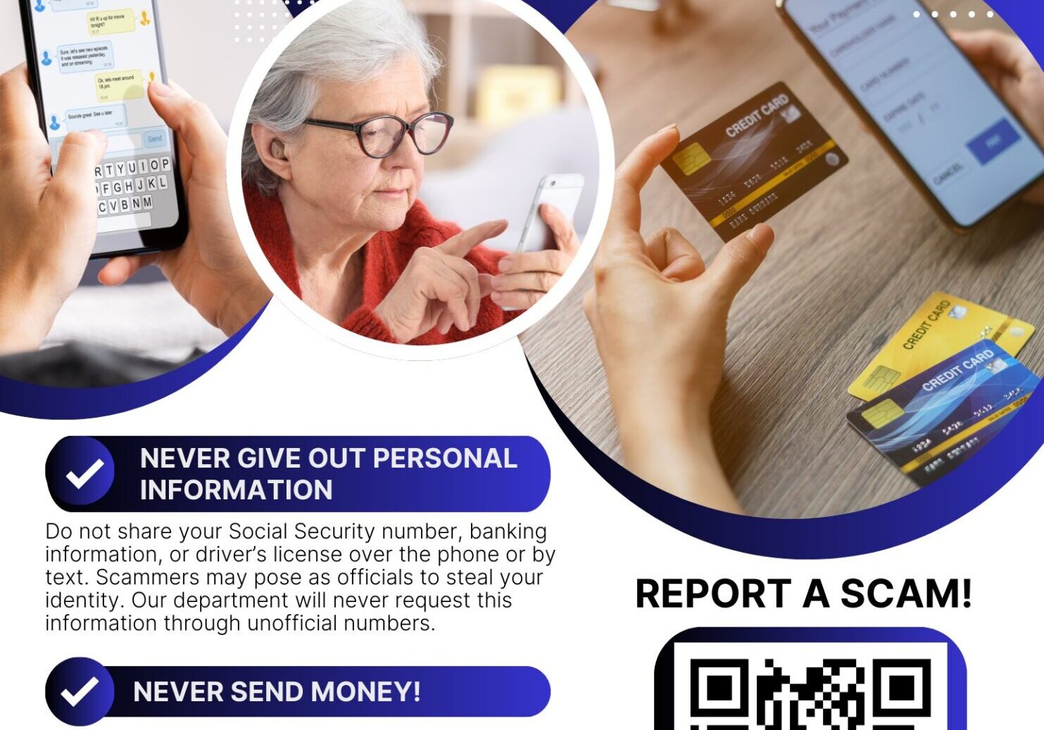 Court and jail phone scam warning flyer
