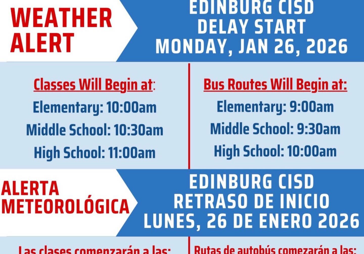 School late start