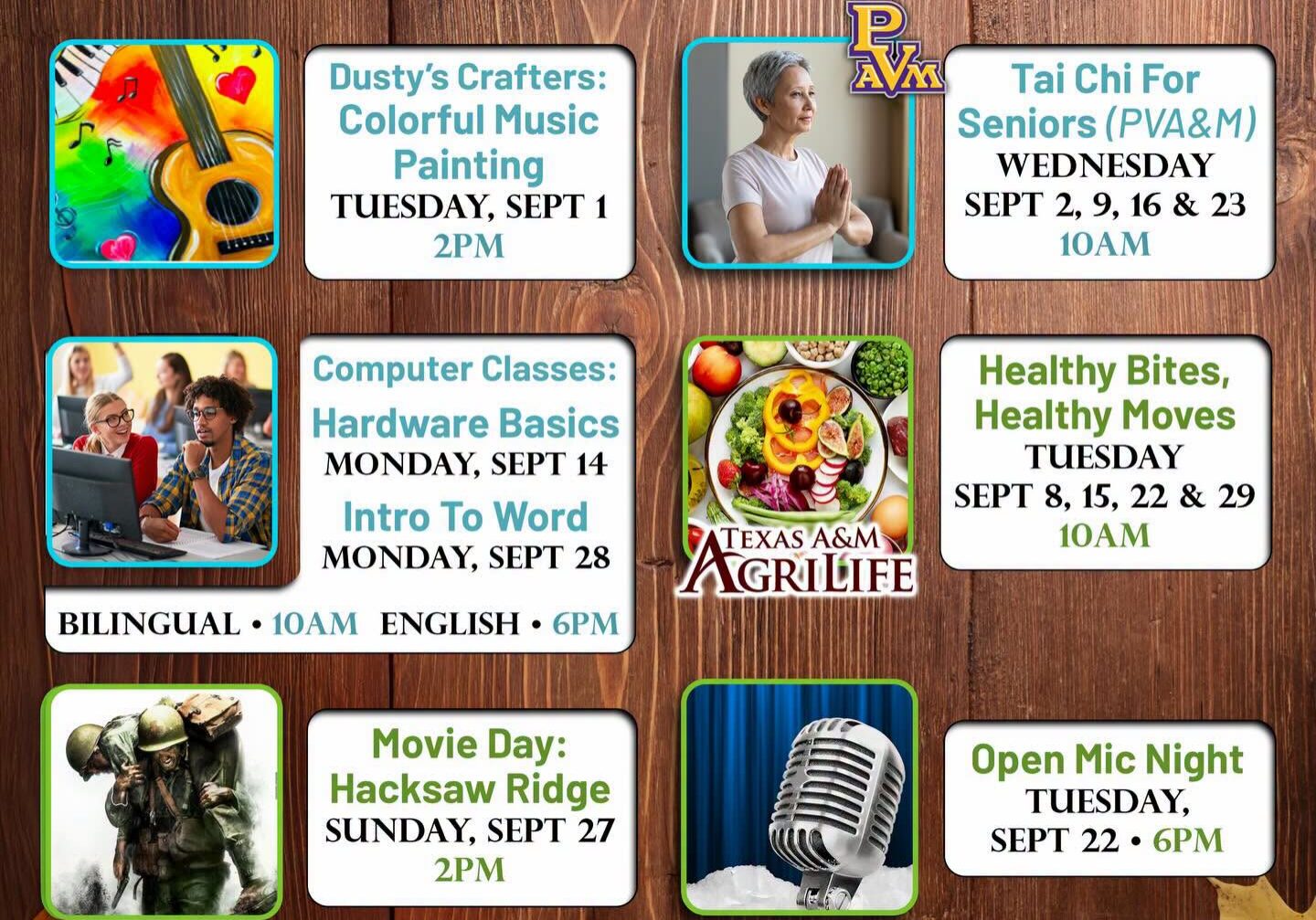 Sept. Adult Programs
