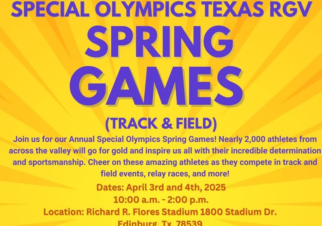 Special Olympics Texas RGV Spring Games poster