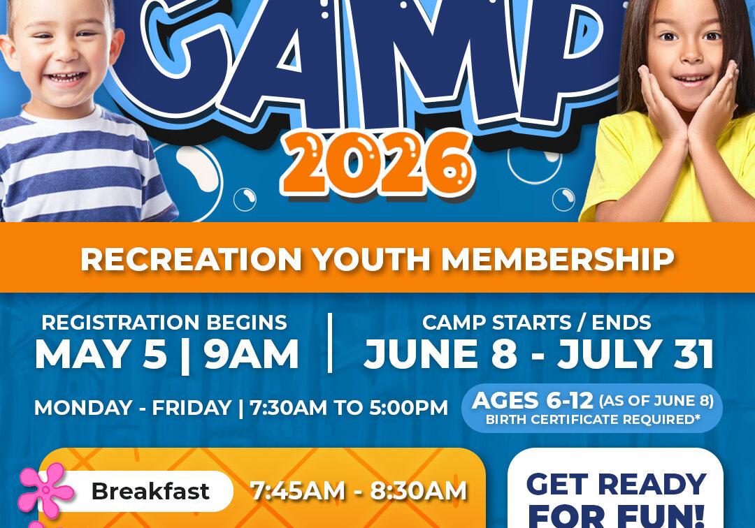 Summer Camp 2026 youth membership flyer
