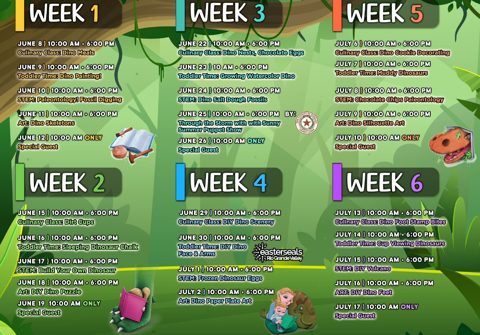 Summer Reading Schedule
