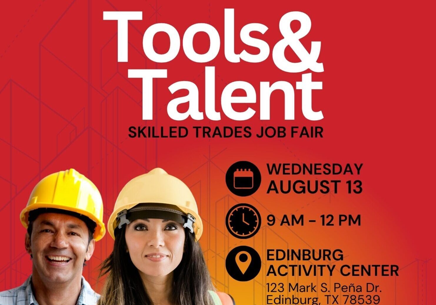 Tools & Talent skilled trades job fair poster