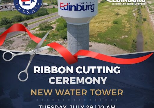 Ribbon cutting for Edinburg new water tower
