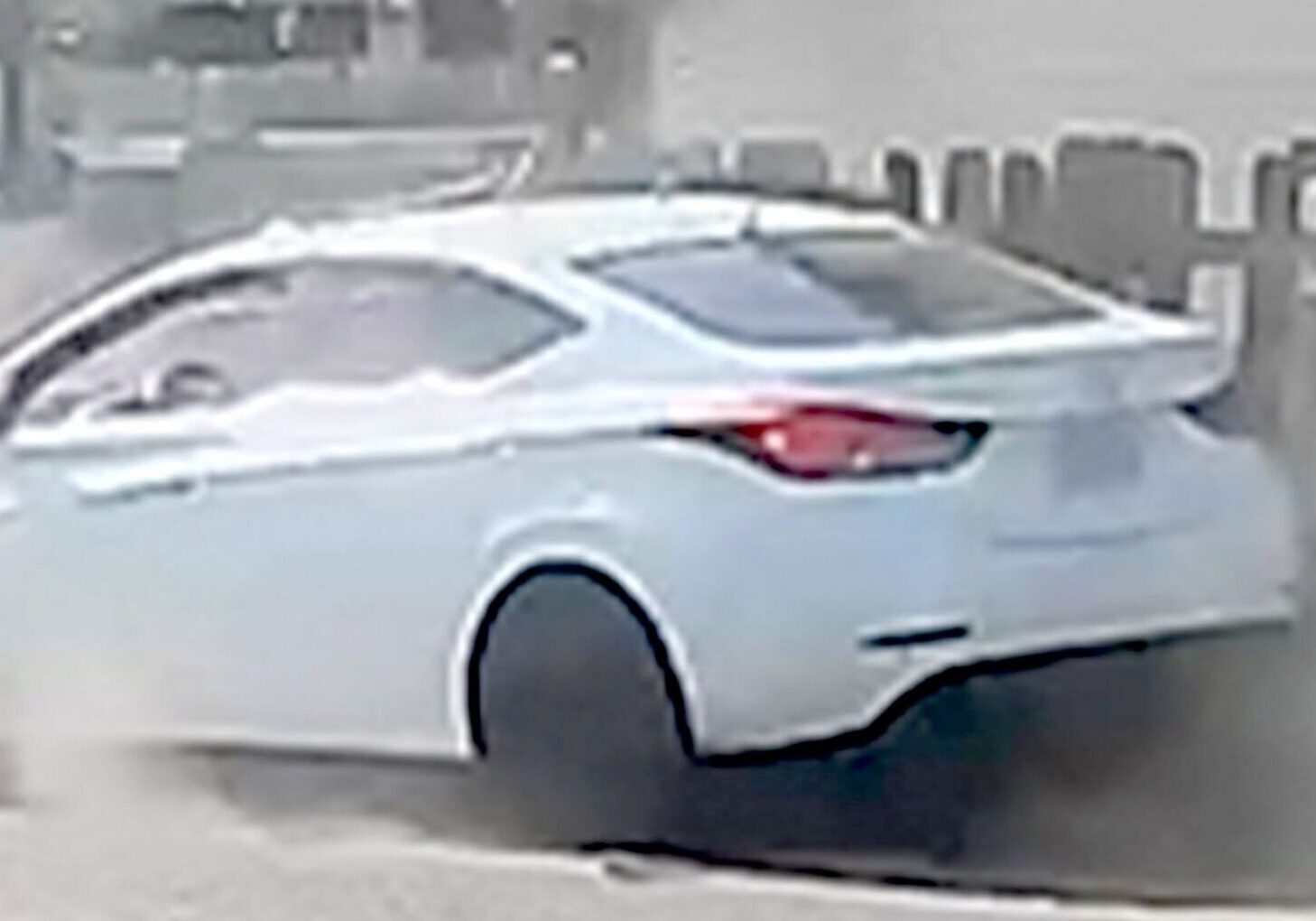 Whjite sedan